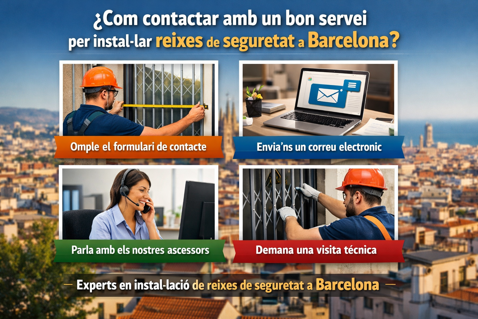 Com contactar amb un bon servei per instal&middot;lar reixes de seguretat a Barcelona - Botiga Online