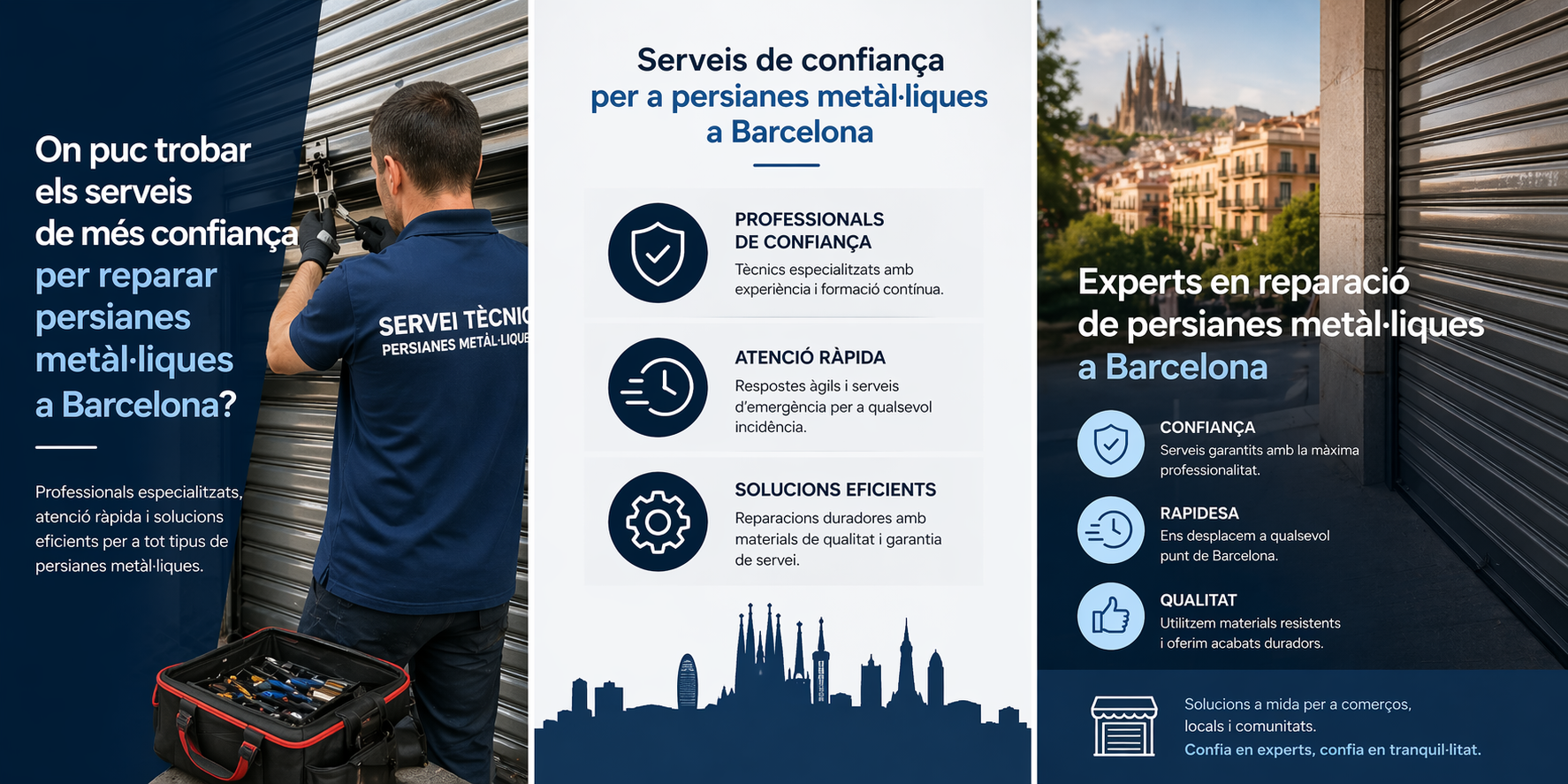 On puc trobar els serveis de mes confianca per reparar persianes metal&middot;liques - On puc trobar els serveis de m&eacute;s confian&ccedil;a per reparar persianes met&agrave;l&middot;liques a Barcelona?